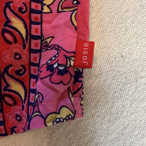Josie NATORI Pink Multi Hollywood Boho Wrap/Robe Size M Kimono Sleeves - Picture 7 of 9