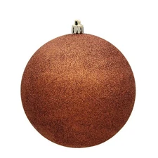 Vickerman N591288DG 4.75 in. Copper Glitter Drilled Christmas Ornament Ball -...