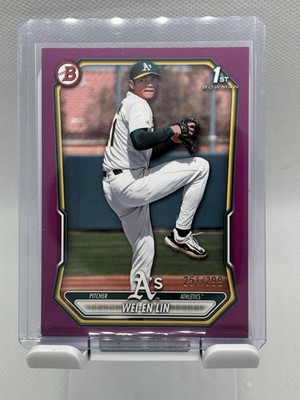 2026 Bowman Wei-En Lin 1st Bowman Fuschia /299  #BP-125 OAK Athletics