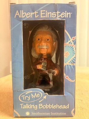 EINSTEIN 6.25  Bobblehead in Retail Box Talking Voice - Night At The Museum