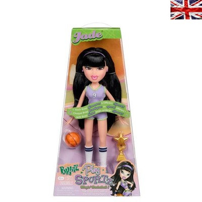 Kultige 11,5 Zoll Bratz Play Sportz Jade Basketball Puppe mit Gewinnerzubehör
