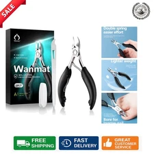 Professional Toenail Nipper with Ergonomic Handle for Thick Nails - Silver