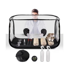 Large Still Air Box Mushroom Grow Tent - 38x20x25 Inch Clean Air Workstation,...