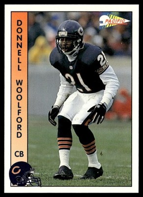 1992 Pacific Donnell Woolford Chicago Bears #34