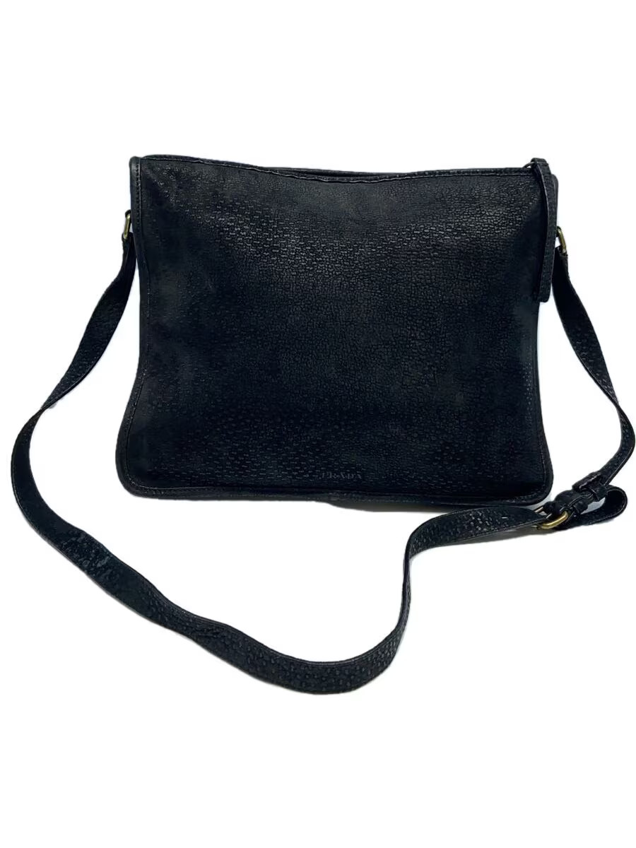 RARE PRADA Suede Shoulder Bag in Black