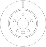 2Er Set Bremsscheiben TRW Automotive DF6482 VW 2H0 615 301 A 2H0 615 301 D
