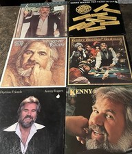 Kenny Rogers Vinyl LP Lot of 6 Albums The Gambler Ten Years Gold Vintage Record