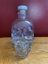 CRYSTAL Head Vodka Skull Bottle W/ Original C...