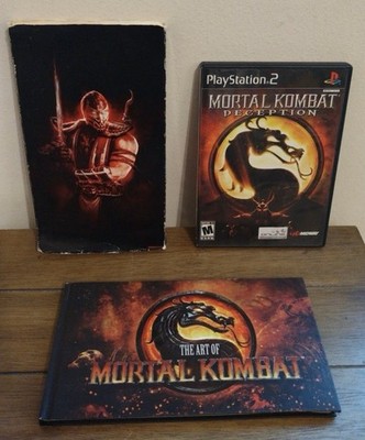 Mortal Kombat Deception Game PS2 & The Art of Mortal Kombat Book Preowned D2