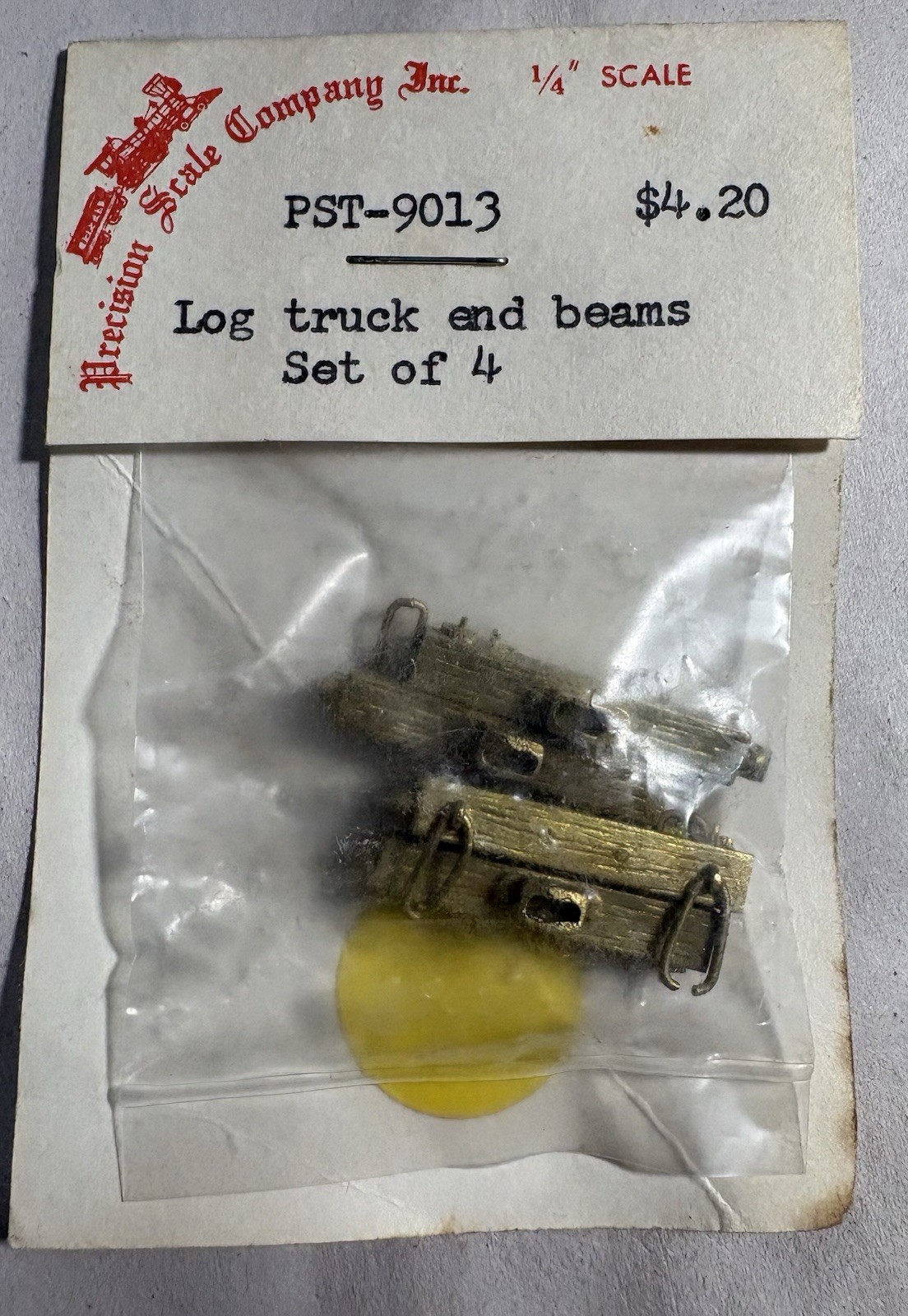 Precision Scale Co O Scale Log Truck End Beams Brass Detail Parts PST-9013