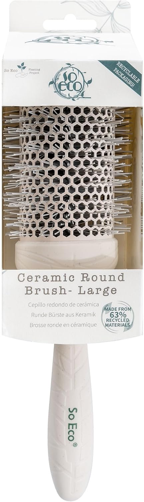 Large 53Mm Thermo Ceramic round Brush - Hair Styling, Volumising & Curling Brush