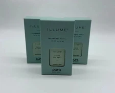 Pura Illume Refills Fresh Sea Salt 3-Pack 0.33oz | Clean Crisp Scent | Smart Dev