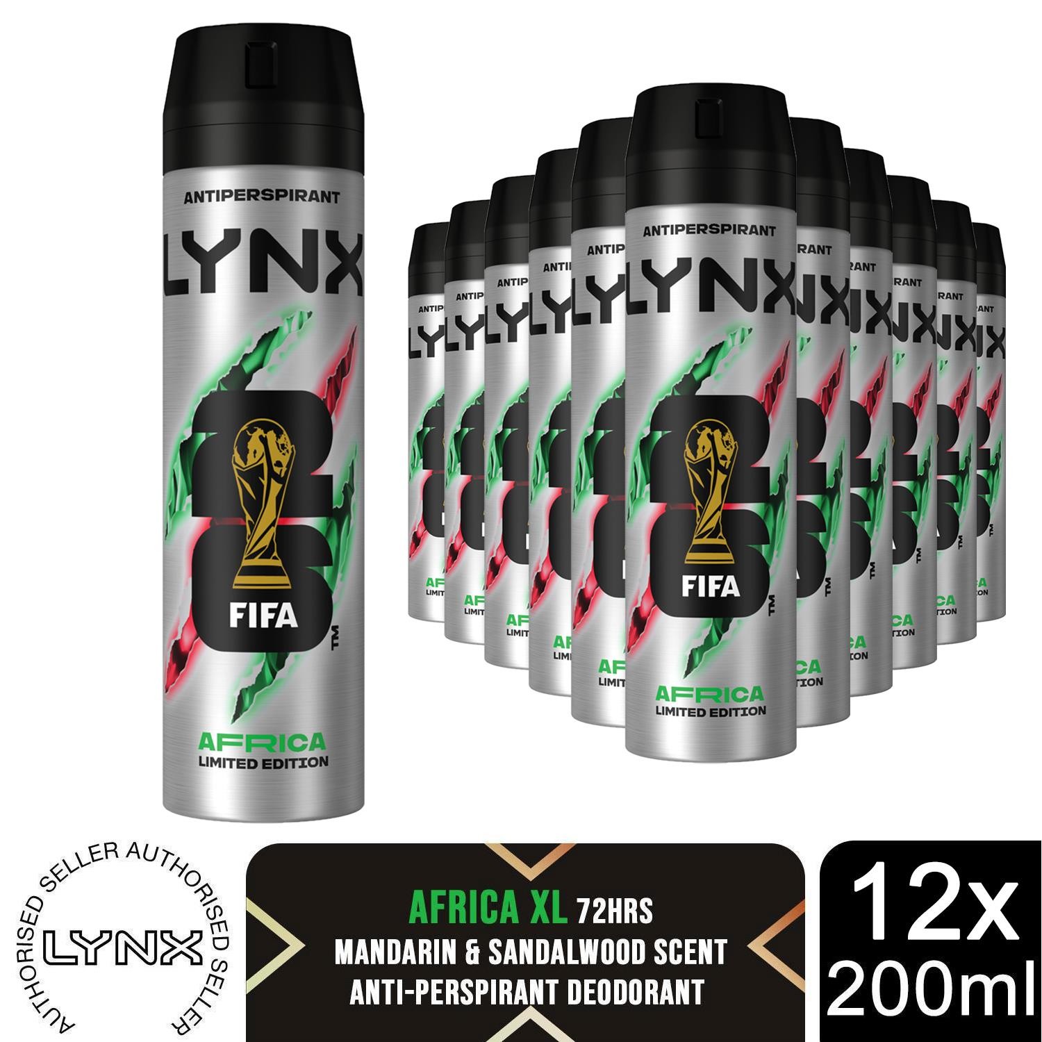 Lynx XL Africa Anti Perspirant Body Spray 200ml Mens Deodorant 72H Protection - Image 4