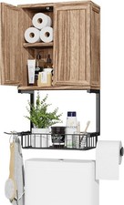 Wall Cabinet with 2 Door and Adjustable Shelves, Farmhouse Medicine Cabinet w...