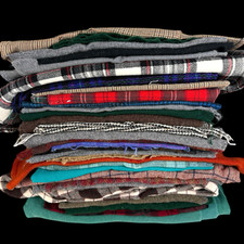 Vintage Wool Lot 5.5 Pounds For Crafts for Rug Hooking Sewing Nice Colors 