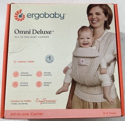 Ergobaby Omni Deluxe Cotton All-in-One Baby Carrier Natural Beige