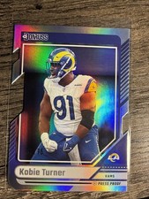 2024 Panini Donruss Kobie Turner #293 Press Proof Holo Silver Die-Cut /75 Rams