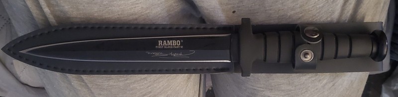 RAMBO VI BOOT DAGGER HUNTING KNIFE NEW