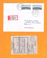 R-Z BZ CHEMNITZ Handstempel BZ 09 mit Marken-Abarten Einschreiben 1996! R Schl.