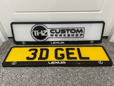 Vorne & Hinten Lexus Gel Plattenhalter Surround - Passend für alle Modelle & Top Qualität