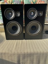 3-Wege Lautsprecher Boxen Paar HiFi Vintage ca.45x25x24 cm.