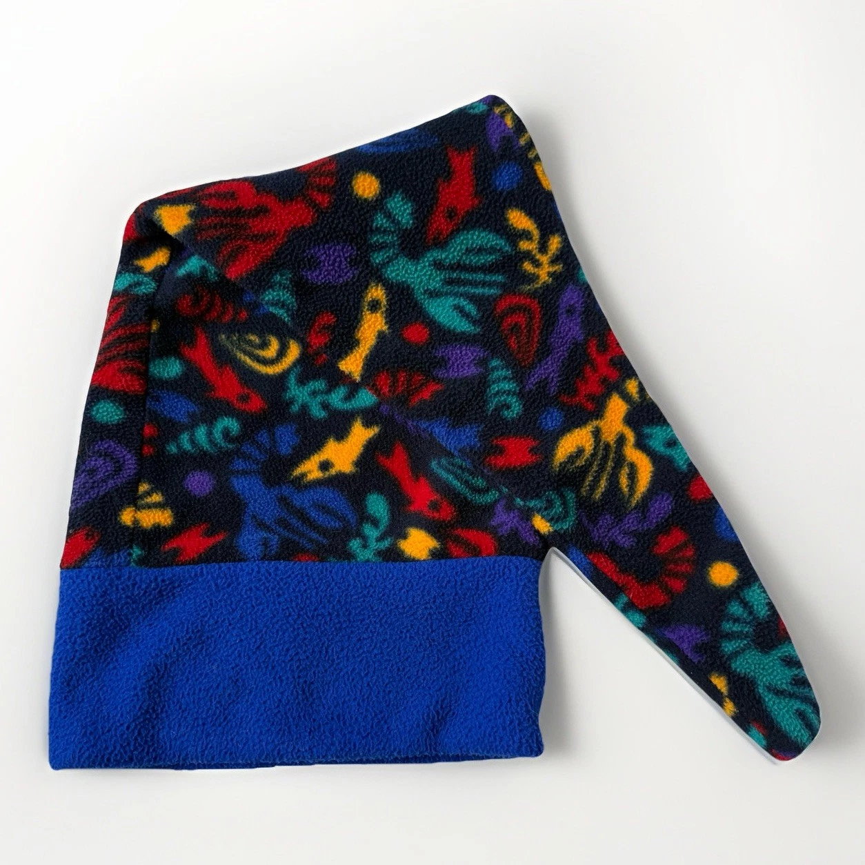 Vintage Kenyon Kidz Youth Fleece Winter Ski Hat Colorful Abstract Pattern Unisex