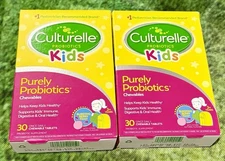 (2) Culturelle Kids Purely Probiotics Berry Flavor 30 Chewable Tablets Exp 3/26+