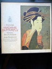 Puccini: MADAME BUTTERFLY 3xLP Vinyl Box Set Angel 3604 Victoria De Los Angeles