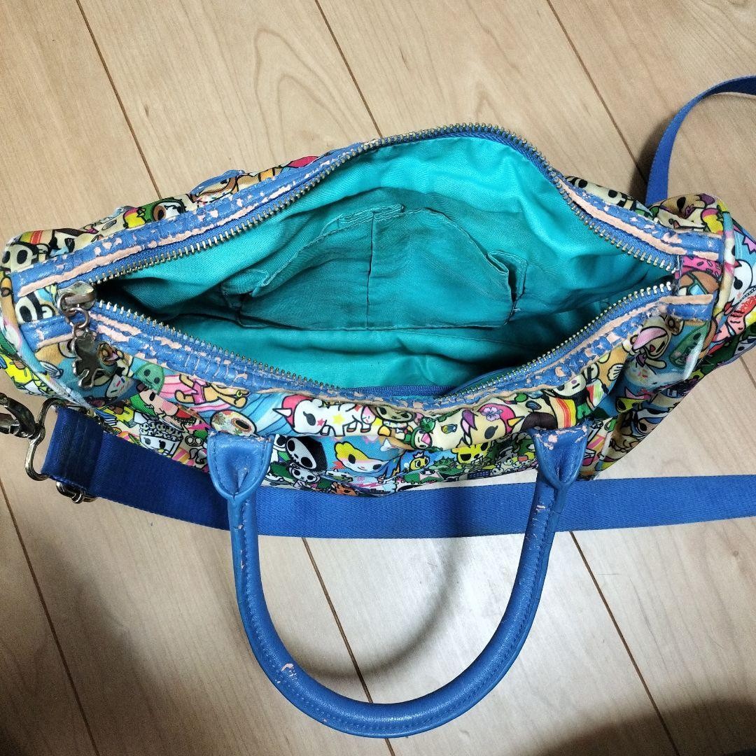 Tokidoki Character Pattern MultiColor Shoulder Ba… - image 4