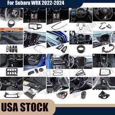 Carbon Fiber Abs Interior Decoration Cover Trim Kit For Subaru Wrx 2022-2024 Us