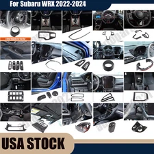 Carbon Fiber ABS Interior Decoration Cover Trim Kit For Subaru WRX 2022-2024 US