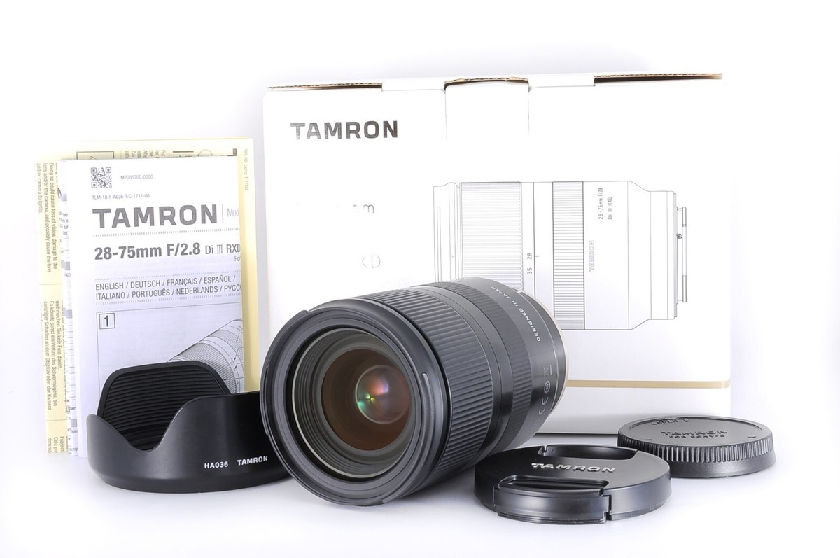 Tamron 28-75mm f/2.8 Di III RXD A036 Lens for Sony E From Tamron 28-75mm f/2.8 Di III RXD A036 Lens for Sony E From