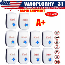 10X Ultrasonic Pest Reject Home Control Electronic Repellent Rat Mice Repeller