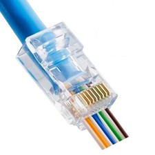 1000 PACK Cat6 Cat6a Pass Through RJ45 End Modular Plug UTP Ethernet Connectors