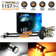 Canbus 1157 Switchback Led Turn Signal Parking Drl Light Bulbs Kit Whiteamber Canbus 1157 Switchback Led Turn Signal Parking Drl Light Bulbs Kit Whiteamber