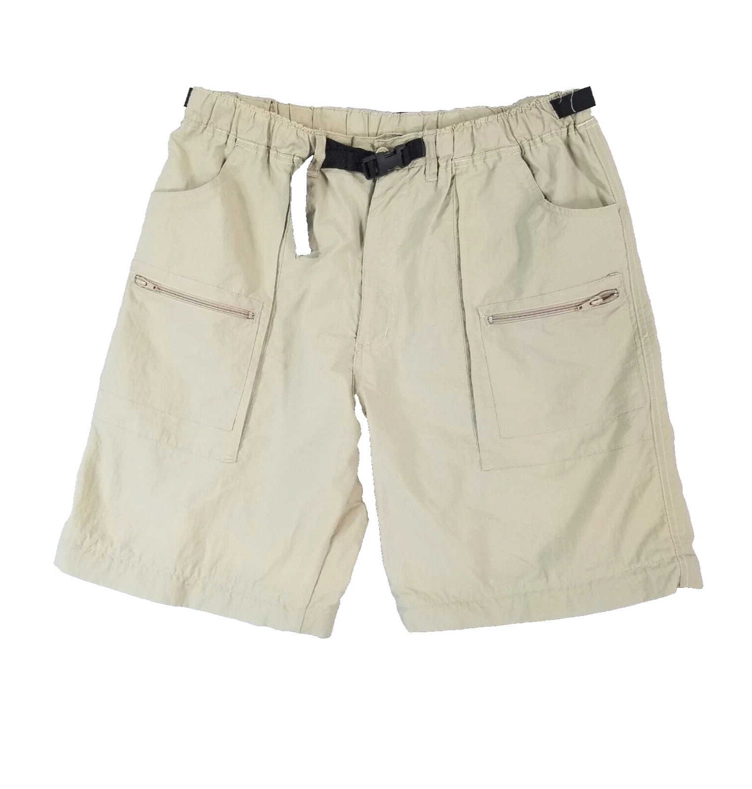 Canyon Creek cargo hiking shorts men's 38x10 Khaki green nylon comfort waist