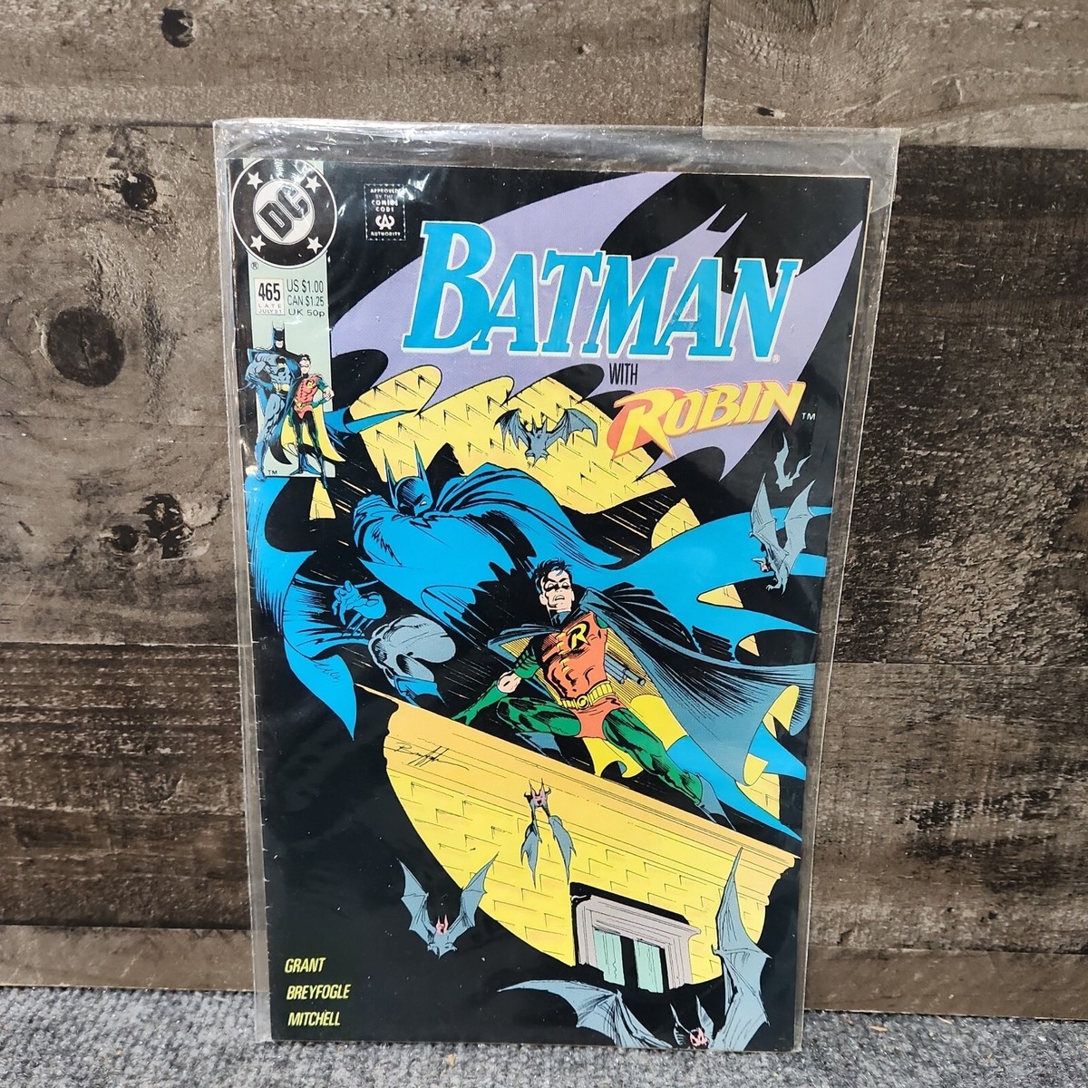 Batman #465 Comic Book 1991 DC Comics Laser Invasion Back Cover
