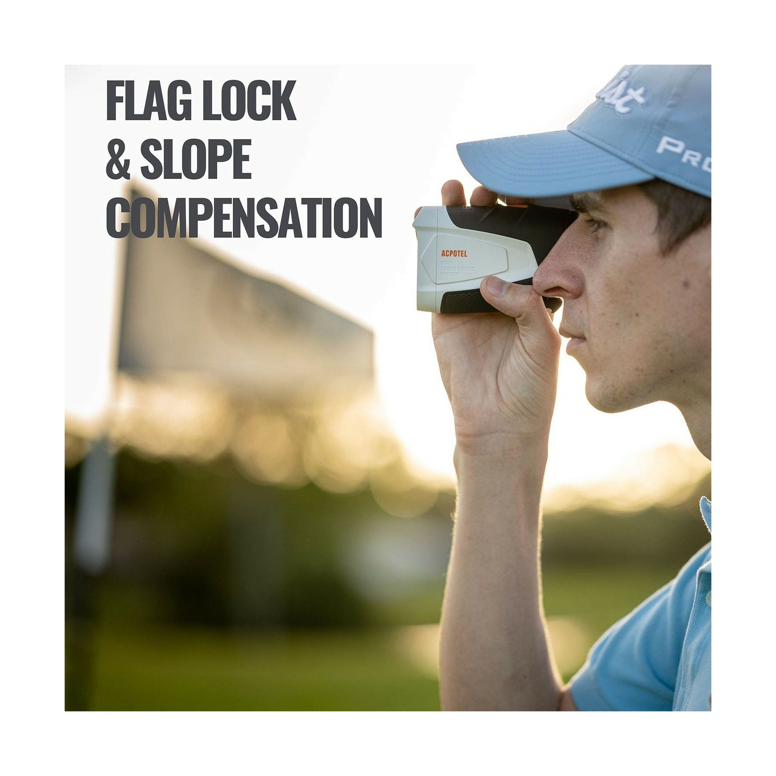 ACPOTEL Golf Rangefinder, 650 Yards Golf Rangefinder with Slope, Laser