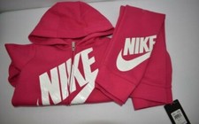NIKE GIRLS ZIP HOODIE  SWEAT PANTS 2 PCS SETS SZ 6 NEW WITH TAG