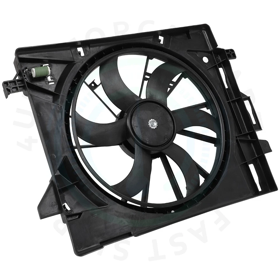 Conjunto de ventilador de refrigeración del radiador para Dodge Grand Caravan 2008-20 Ram C/V 2012-15 Foto 4 de 4