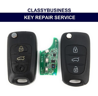 Repair Service for KIA VENGA 2009 - 2020 remote key fob new case battery refurb