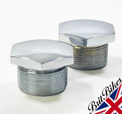 PAAR GABEL RUNGENMUTTERN OBEN BSA A B C Gruppe C15 B31 A10 A65 M21 CHROM 65-5331
