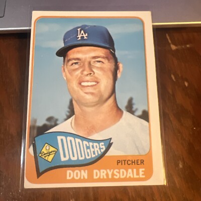 Don Drysdale 1965 Topps Baseball Card #260 HOF Los Angeles Dodgers EX+ Range