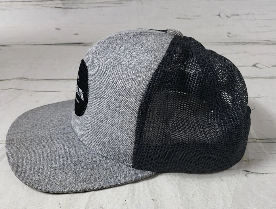 Gorra de béisbol Rip Curl gris malla ajustable Snapback usada en excelente estado Foto 3 de 4