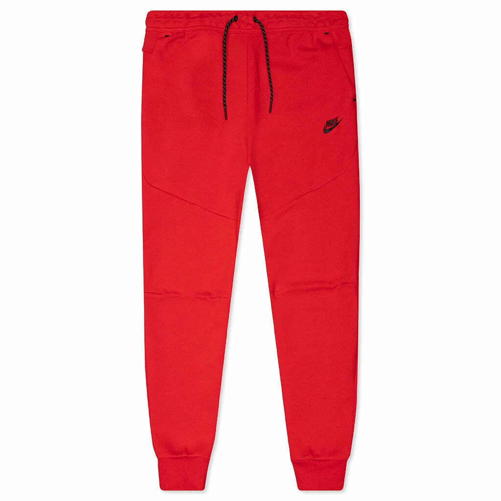 Nike Tech Fleece Joggers Pants Cuffed University Red Black CU4495-657 3XL  Men