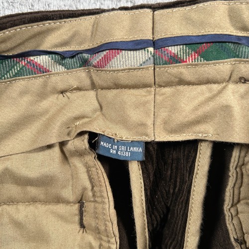 Polo Ralph Lauren Corduroy Pants Men Size 30x30 Brown Pant Cotton Preppy Vintage - Imagen 4 de 11