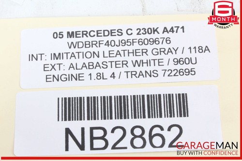 01-07 Mercedes W203 C230 Radiator Engine Cooling Fan Motor 2035400788 OEM - Picture 9 of 9