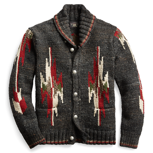 rrl hand knit cardigan