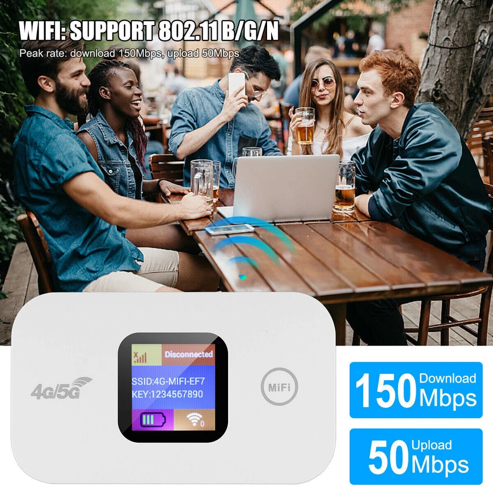 4GLTE Portable Mobile Wireless WiFi Router Hotspot WiFi Modem SIM Card - Image 2 of 4