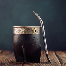 Taza/Mate Imperial Gourd MARADONA 10 High Quality + Straw